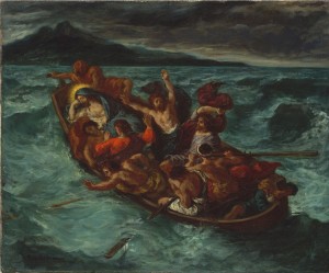 Painting by Delacroix - Christ Calming the Tempest