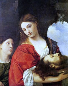 Painting of Salome by Titian
