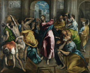 El Greco's painting - Christ Driving the Traders from the Temple