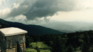 Stone Pillar in Mountains