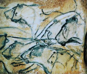 Cave Painting of Lions - Chauvet