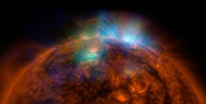 X-Rays streaming from the sun