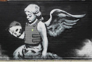 Art by Banksy. Stolen from his/her/their website.